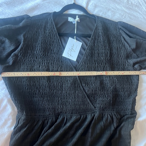 Polagram Black Maxi Dress 1X NWT - Picture 10 of 11